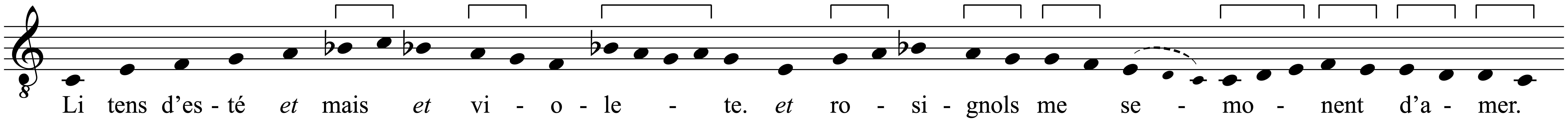 Work musical notation